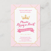 カードの代わりに予約する |プリンセスの赤ちゃんシャワー エンクロージャーカード (正面)