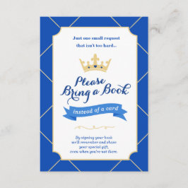 カードの代わりに予約する | Little Prince Baby Shower エンクロージャーカード
