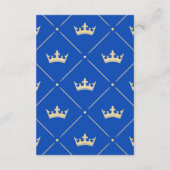 カードの代わりに予約する | Little Prince Baby Shower エンクロージャーカード (裏面)