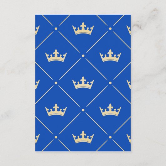 カードの代わりに予約する | Little Prince Baby Shower エンクロージャーカード (裏面)