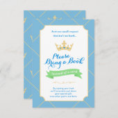 カードの代わりに予約する | Little Prince Baby Shower 招待状 (正面/裏面)