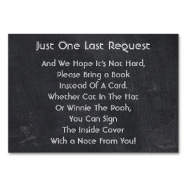 カードの代わりに予約 テーブルナンバー