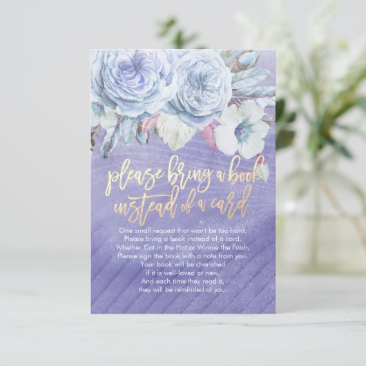 カードの代わりに本を持って来て下さい 招待状 (スタンド正面)