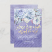 カードの代わりに本を持って来て下さい 招待状 (正面/裏面)