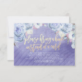 カードの代わりに本を持って来て下さい 招待状 (正面)