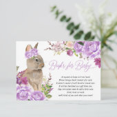 カードの代わりに紫色の緑のイースターバニーの本 エンクロージャーカード (スタンド正面)