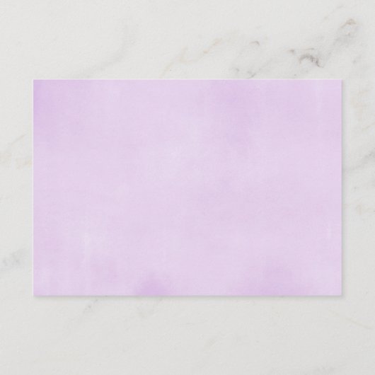 カードの代わりに象の紫のフローラの本 エンクロージャーカード (裏面)