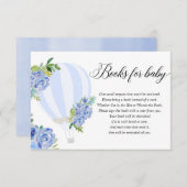 カードの代わりに青フローラ熱気球の本 エンクロージャーカード (正面/裏面)