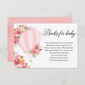 カードの代わりに、温風気球のピンクのフローラブックを使用 エンクロージャーカード (正面/裏面)