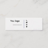 カードの作成 スキニー名刺 (正面)