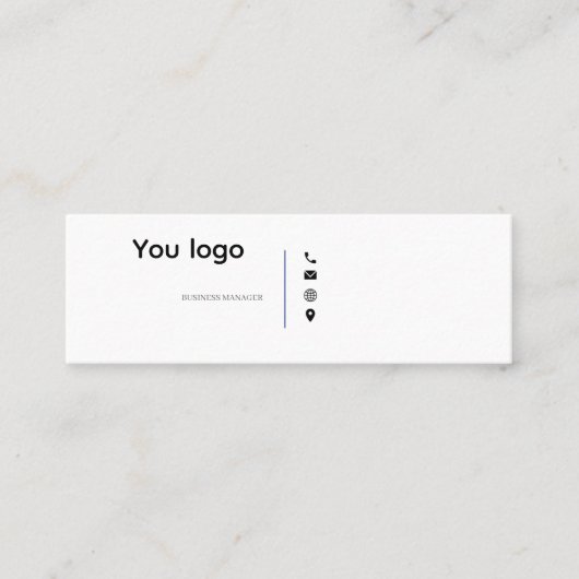 カードの作成 スキニー名刺 (正面)