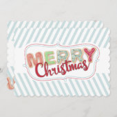 カードの台所からの曇らされたクリスマスのクッキー シーズンカード (正面/裏面)