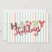 カードの台所からの曇らされたクリスマスのクッキー シーズンカード (正面)