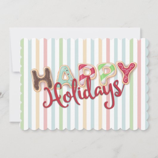 カードの台所からの曇らされたクリスマスのクッキー シーズンカード (正面)