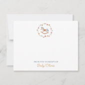 カードの子供部屋から揺れる馬 招待状 (正面)