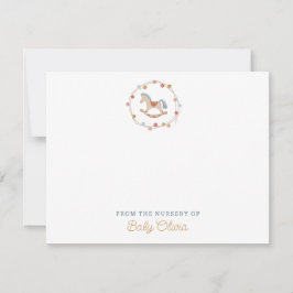 カードの子供部屋から揺れる馬 招待状