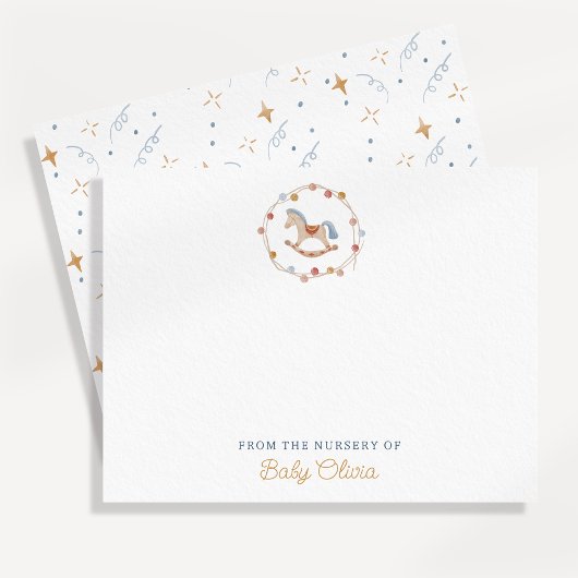 カードの子供部屋から揺れる馬 招待状