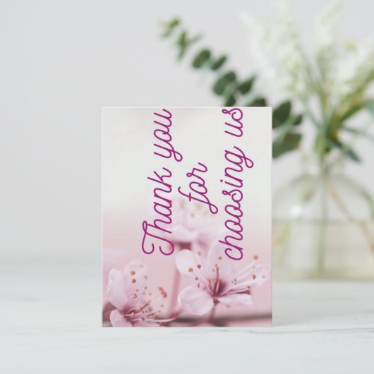 カードの後を選んでくれてありがとうショッピング サンキューカード (スタンド正面)