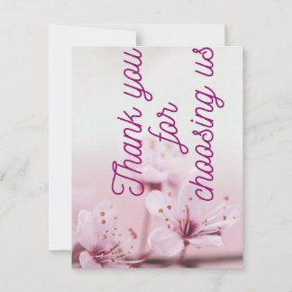 カードの後を選んでくれてありがとうショッピング サンキューカード