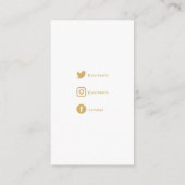 カードの感謝していソーシャルリンクを挿入するフォイル効果 エンクロージャーカード (裏面)