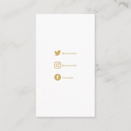 カードの感謝していソーシャルリンクを挿入するフォイル効果 エンクロージャーカード (裏面)