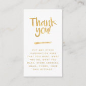 カードの感謝していソーシャルリンクを挿入するフォイル効果 エンクロージャーカード (正面)