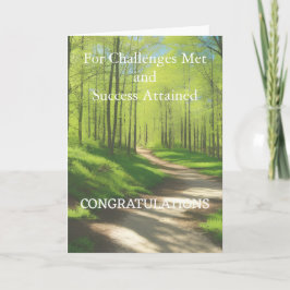 カードの成功おめでとう サンキューカード