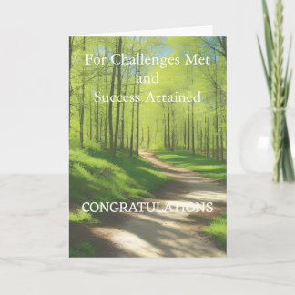 カードの成功おめでとう サンキューカード