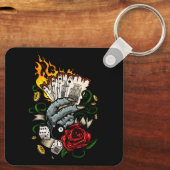 カードの手 キーホルダー (裏面)