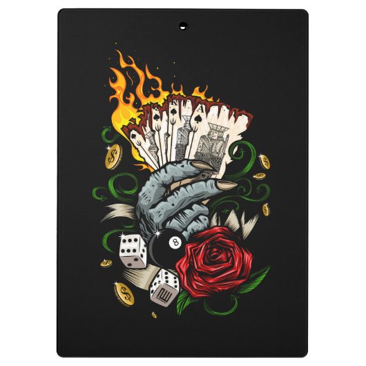 カードの手 クリップボード (裏面)