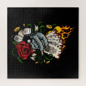 カードの手 ジグソーパズル (横)