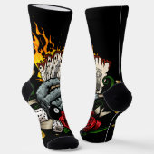 カードの手 ソックス (傾斜あり)