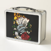 カードの手 メタルランチボックス (裏面)