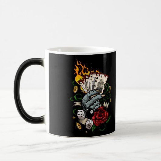 カードの手 モーフィングマグカップ (左)