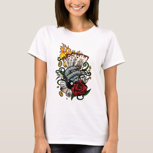 カードの手 Tシャツ (正面)