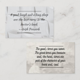 カードの挿入 – よくなる/勇気付けられる 名刺