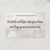 カードの挿入 – 悔やみや弔慰 – 弔意2 名刺 (裏面)