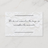 カードの挿入 – 悔やみや弔慰 – 弔意3 名刺 (正面)