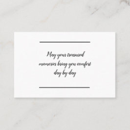 カードの挿入 – 悔やみや弔慰 – 弔意 名刺