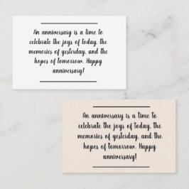 カードの挿入 – 記念日のお知らせ 名刺