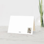 カードの新しい住所カードの移動 箔グリーティングカード (裏面)