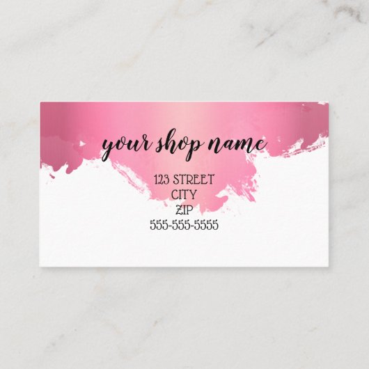 カードの梱包に関するお問い合わせモダンに対応 紹介カード (裏面)