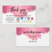 カードの梱包に関するお問い合わせモダンに対応 紹介カード (正面/裏面)