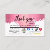 カードの梱包に関するお問い合わせモダンに対応 紹介カード (正面)