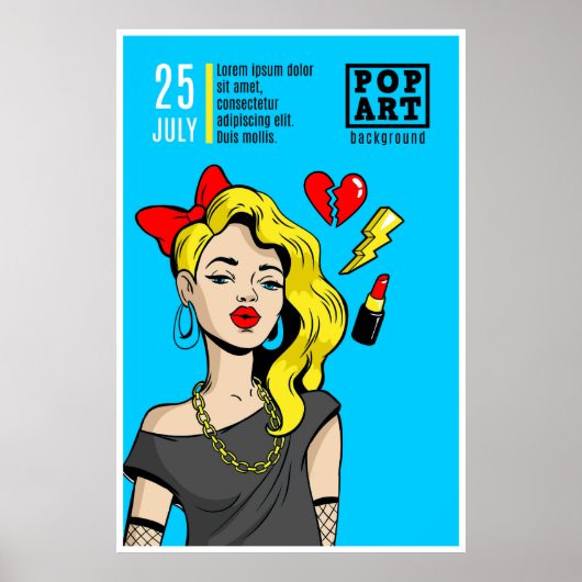 カードの漫画スタイル ポスター (正面)