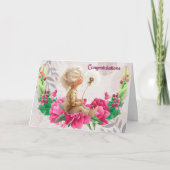 カードの男の赤ちゃんおめでとう サンキューカード (正面)