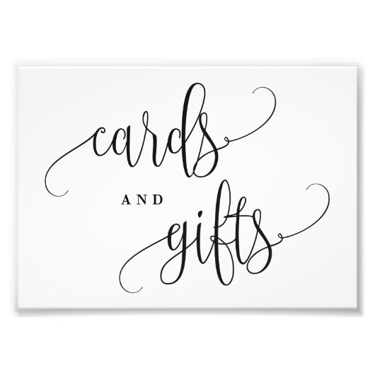 カードの看板あなたのサイズを選択する美しい書道 フォトプリント            (正面)