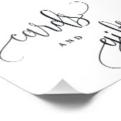 カードの看板あなたのサイズを選択する美しい書道 フォトプリント            (角)