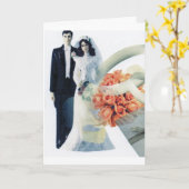 カードの結婚おめでとう カード (黄色い花)