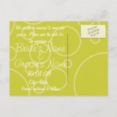 カードの色を変更 - 任意の色に 案内ポストカード (裏面)